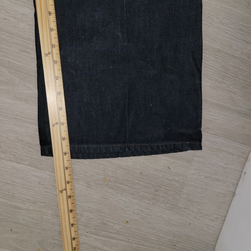 Banana Republic High Rise Dark Wash Denim Jeans 10 wide leg Y2K Streetwear comfy - Picture 7 of 9